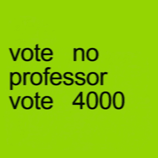 Figurinha: vote no professor, vote 4000